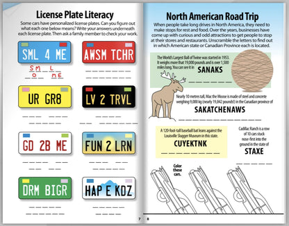 Super Fun Road Trip Activities for Kids - Best Books for Ages 5 to 9 - US 9206