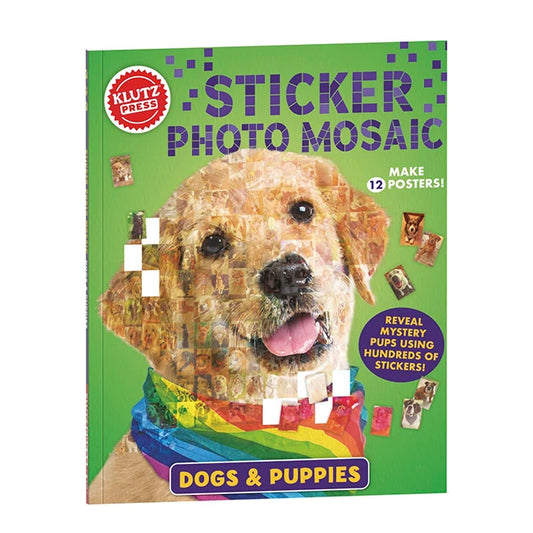 Klutz Sticker Photo Mosaic - Dogs &amp; Puppies - - Fat Brain Toys - US 6573