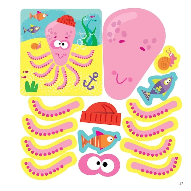 First Fun Sticker Painting - Ocean Creatures - Best for Ages 4 to 8 - US 8107
