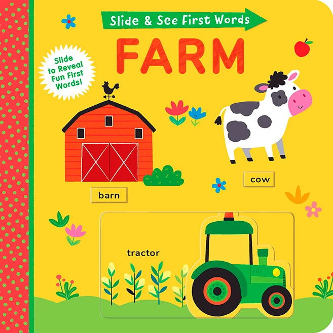 Slide and See First Words - Farm - Best Books for Ages 2 to 5 - US 3190