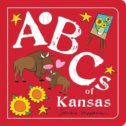 ABCs of Kansas Book - Best Baby Toys &amp; Gifts for Ages 0 to 5 - US 1167