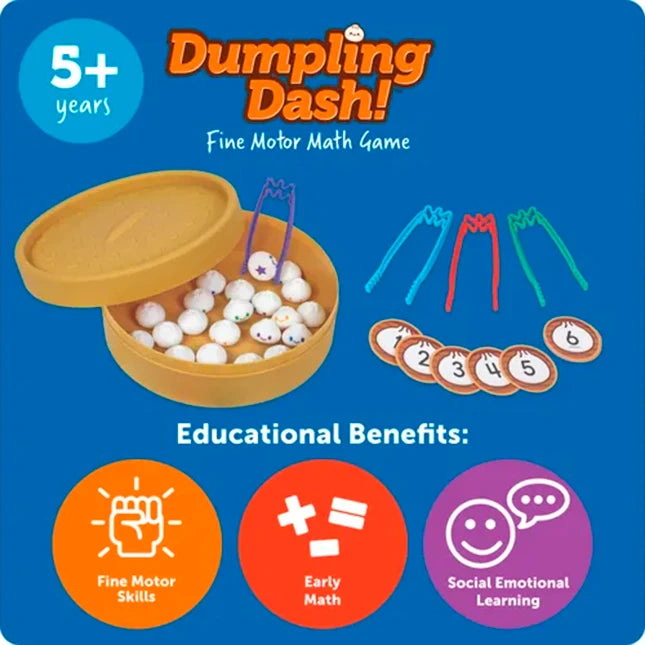 Dumpling Dash! Fine Motor Math Game - - Fat Brain Toys - US 4481