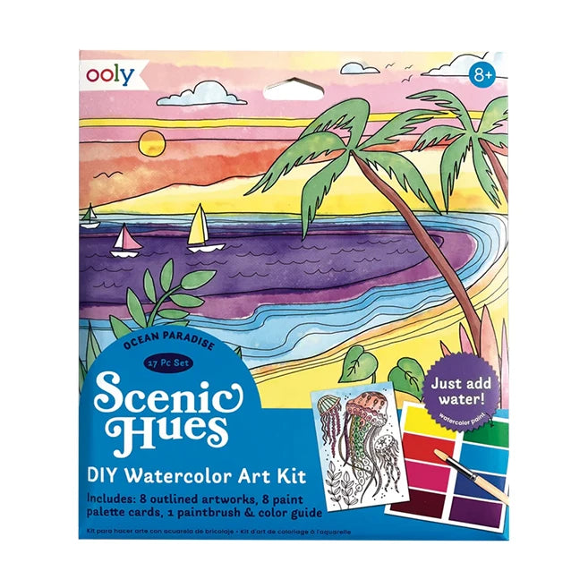 Scenic Hues D.I.Y. Watercolor Kit Ocean Paradise - US 9585