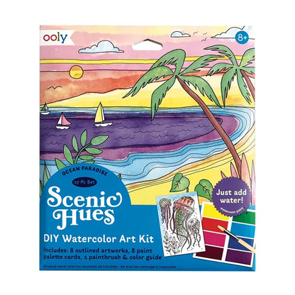 Scenic Hues D.I.Y. Watercolor Kit Ocean Paradise - US 9585