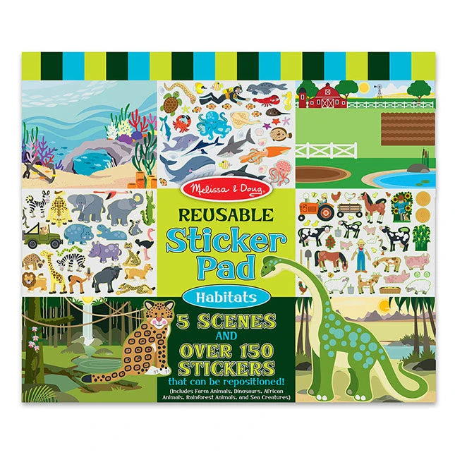 Habitats Reusable Sticker Book - Best Arts &amp; Crafts for Ages 3 to 5 - US 2917