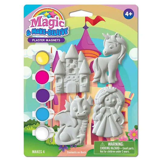 Magic &amp; Make Believe Plaster Magnets 4 Pack - Best for Ages 4 to 10 - US 5071
