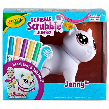 Crayola Scribble Scrubbie Poseable Jumbo Cat - Jenny - US 7161