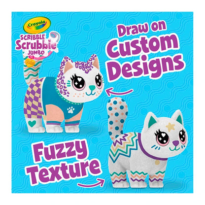 Crayola Scribble Scrubbie Poseable Jumbo Cat - Jenny - US 7161