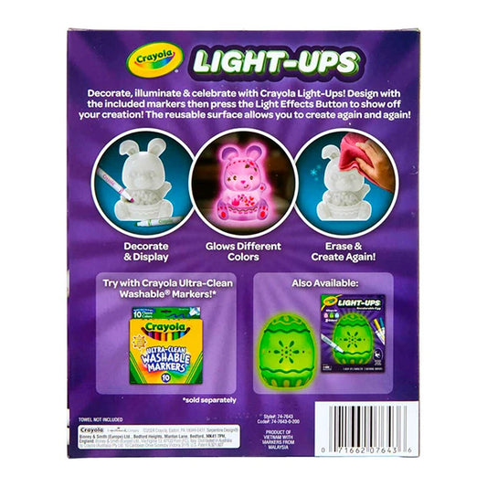 Crayola Light-Ups - Recolorable Bunny - Best for Ages 4 to 8 - US 0921