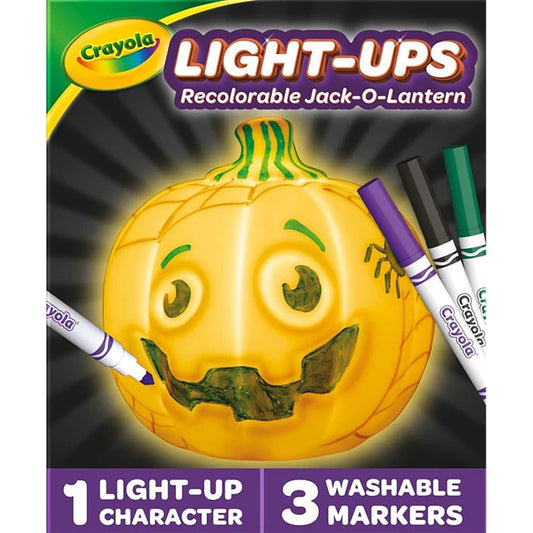 Crayola Light-Ups - Recolorable Jack-O-Lantern - Best for Ages 4 to 9 - US 0384