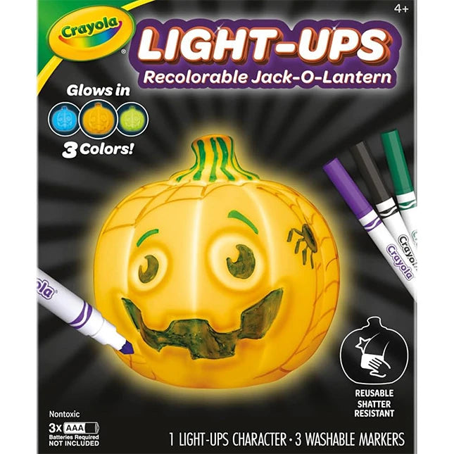 Crayola Light-Ups - Recolorable Jack-O-Lantern - Best for Ages 4 to 9 - US 0384