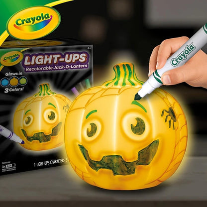 Crayola Light-Ups - Recolorable Jack-O-Lantern - Best for Ages 4 to 9 - US 0384