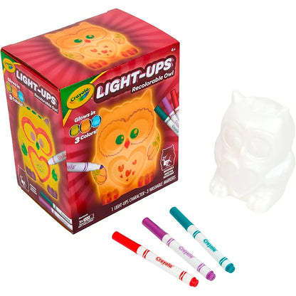 Crayola Light-Ups Recolorable Owl - Best Arts &amp; Crafts for Ages 4 to 8 - US 6649