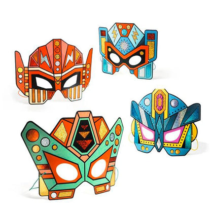 Do It Yourself Super Robots Mosaic Masks - Best for Ages 5 to 10 - US 4609