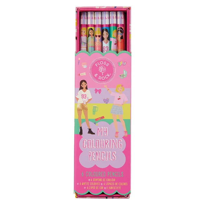 Fashion Friends My Coloring Pencils - 6pk - Best for Ages 3 to 9 - US 6923