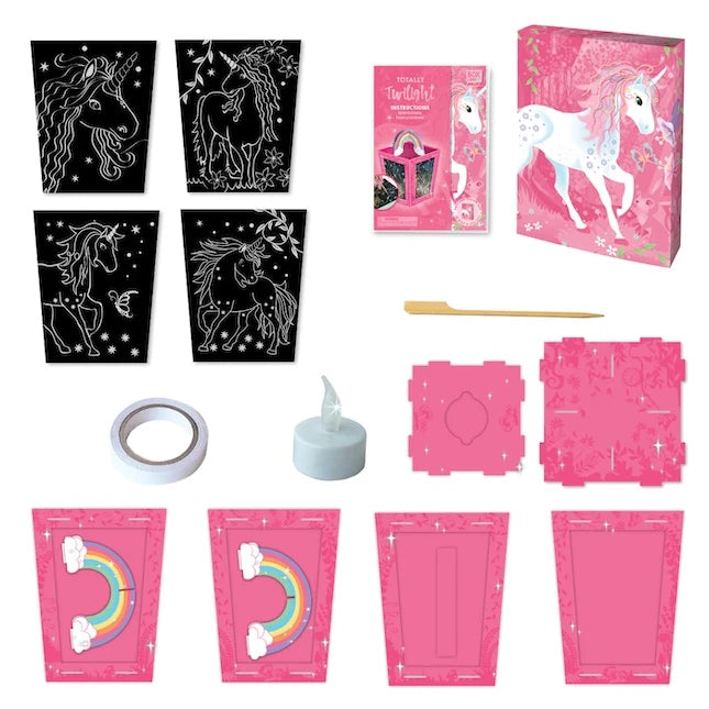Box CanDIY Totally Twilight Unicorn Lantern Scratch Art Set - US 3014