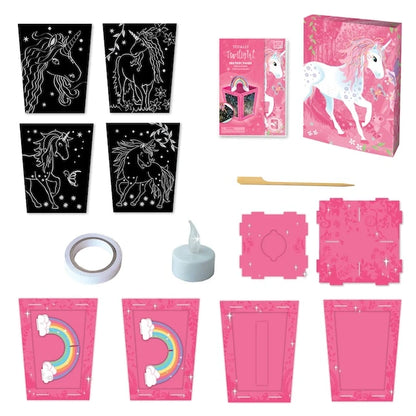 Box CanDIY Totally Twilight Unicorn Lantern Scratch Art Set - US 3014