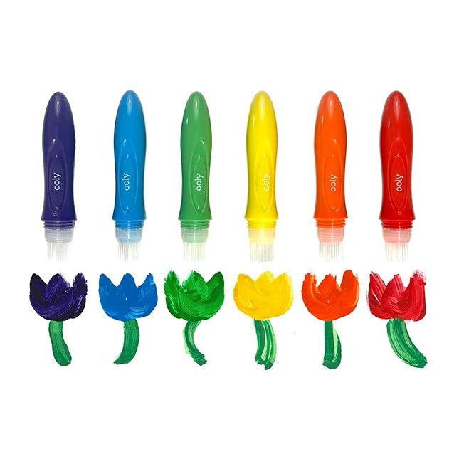 Easy Squeezy Squeezable Poster Paint Brushes - - Fat Brain Toys - US 5970