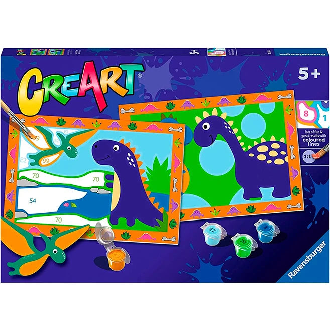 CreArt Jr. Land of the Dinosaurs - 2 Images - Best for Ages 5 to 10 - US 4743