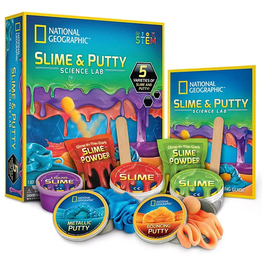 National Geographic Slime &amp; Putty Science Kit - Best for Ages 6 to 11 - US 1014