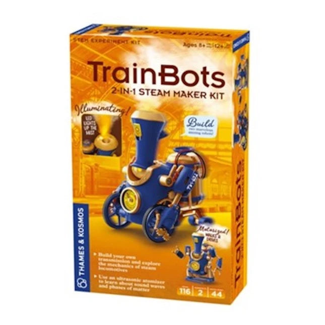 TrainBots - 2-in-1 STEAM Maker Kit - Best for Ages 8 to 11 - US 7485
