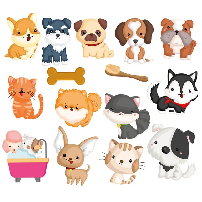 Color Changing Bath Stickers - Muddy Paws - Best for Ages 1 to 4 - US 1101