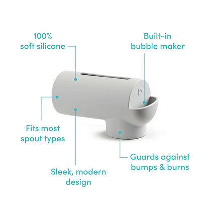 Soft Spot™ Silicone Spout Guard with Bubble Maker - - Fat Brain Toys - US 8757