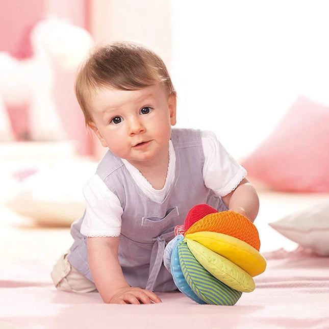 Rainbow Fabric Ball - - Fat Brain Toys - US 4207