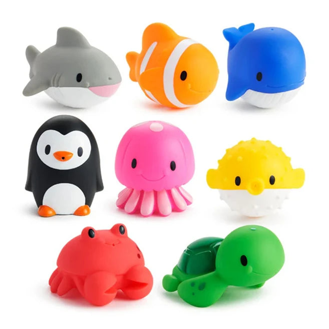 Munchkin Ocean Bath Squirts - 8 pk - - Fat Brain Toys - US 5582