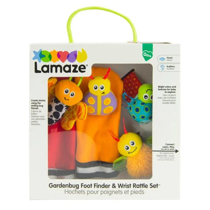 Lamaze Gardenbug Footfinder &amp; Wrist Rattle Set - Best for Babies - US 0399