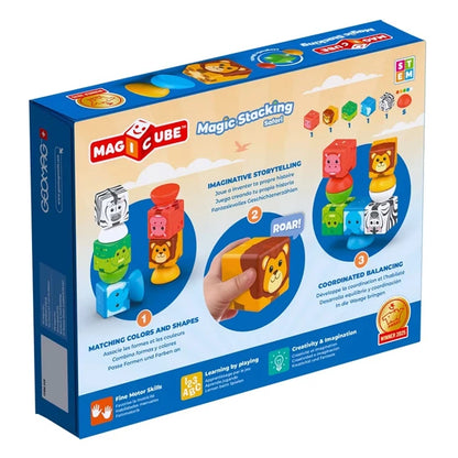 Geomag Magicube Blocks Stacking Safari - 10 pcs - Best for Ages 2 to 5 - US 9939