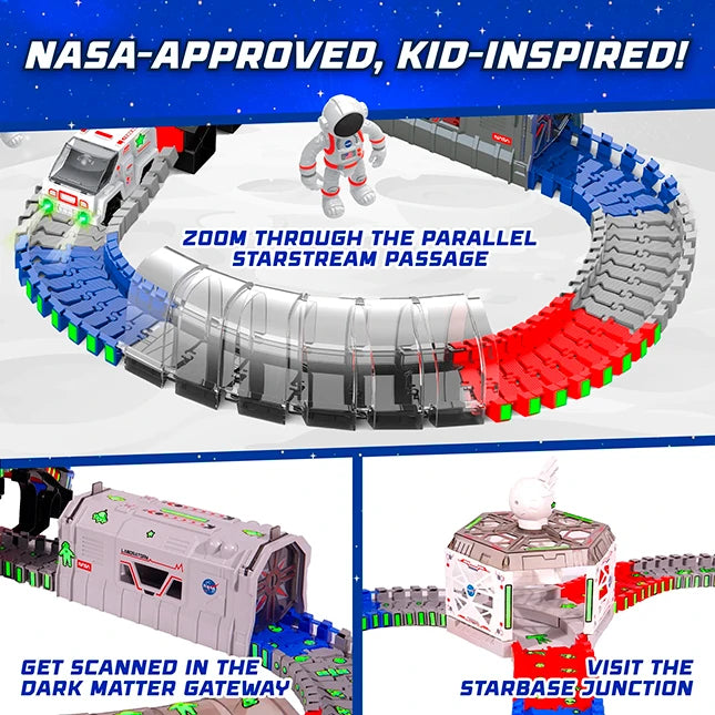 Lunar Loop NASA Space Tracks Playset 225 Pieces - - Fat Brain Toys - US 4979