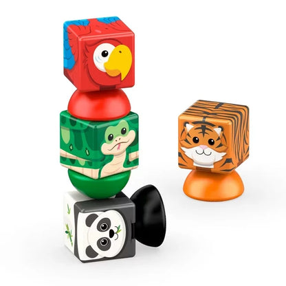 Geomag Magicube Blocks Stacking Jungle - 8 pcs - Best for Ages 2 to 5 - US 2531