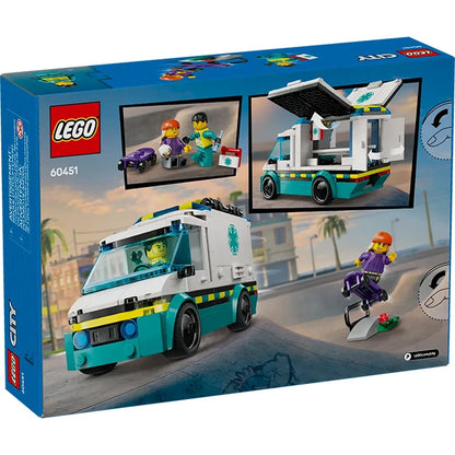 LEGO City - Emergency Ambulance - Best for Ages 5 to 8 - US 7430