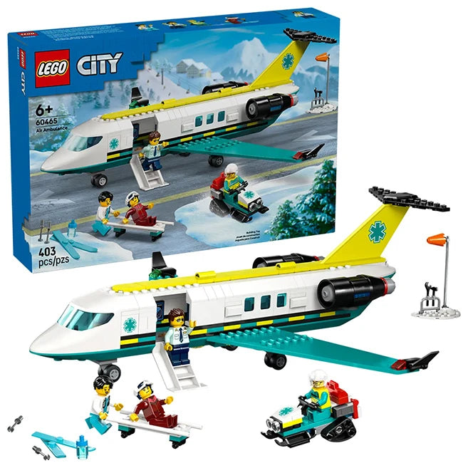 LEGO City - Emergency Air Ambulance Airplane - Best for Ages 6 to 10 - US 0864