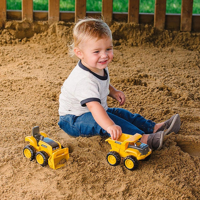 John Deere 6 inch Sandbox Construction 2 Pack with Loader and Dump Truck - US 9205